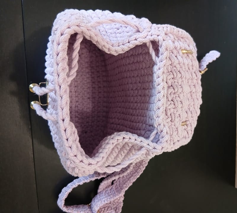 Crocheted backpacks
