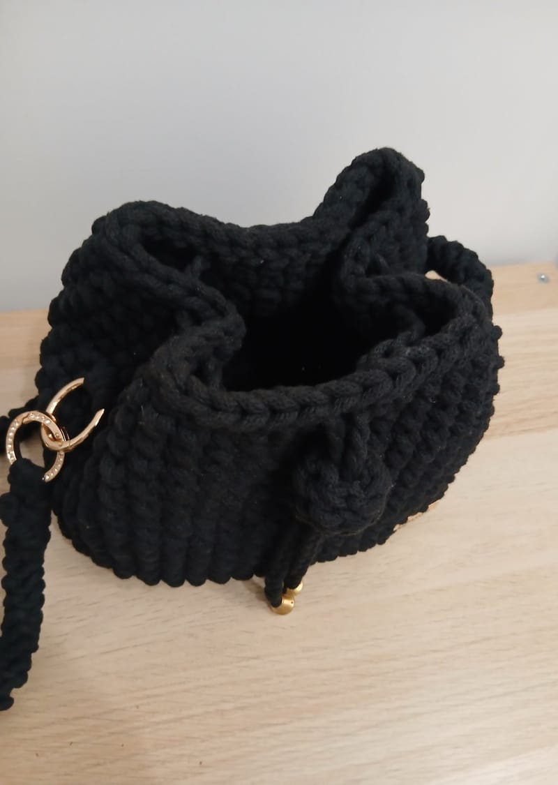 Hand crocheted bags- with shoulder strap