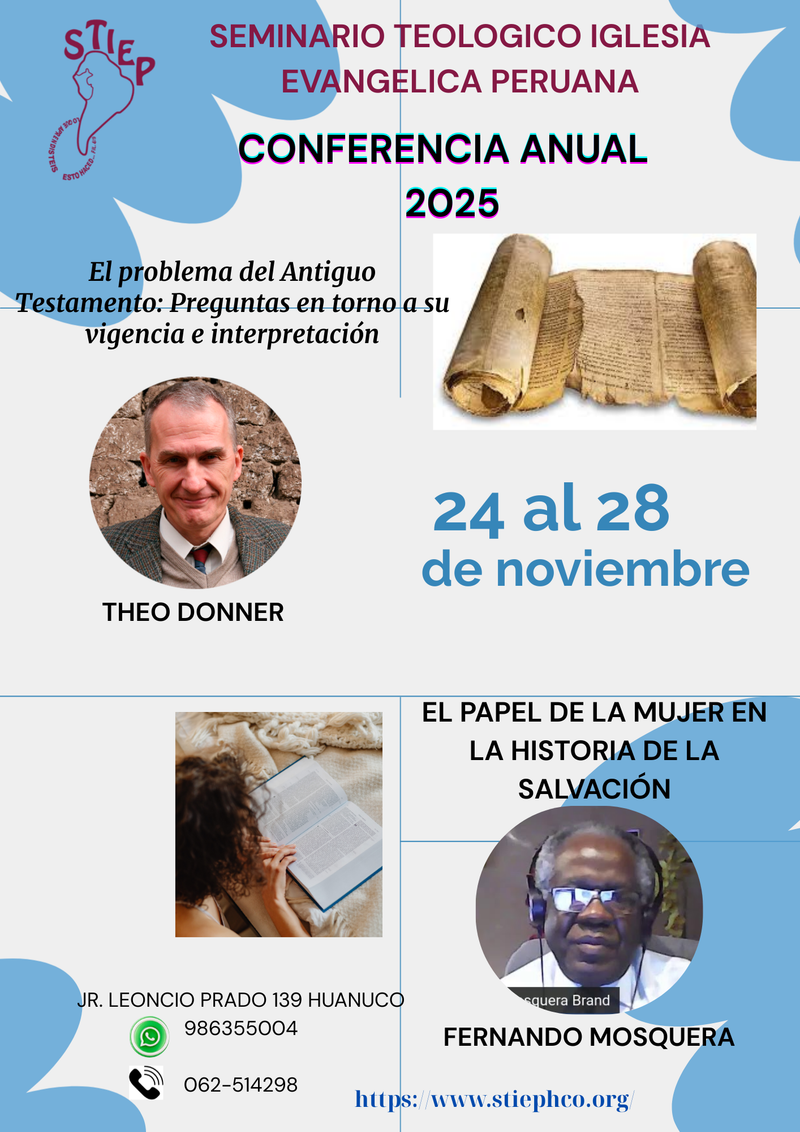 CONFERENCIA TEOLÓGICA POR THEO DONNER Y FERNANDO MOSQUERA