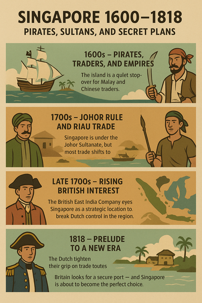 Singapore 1600–1818: From Quiet Port to Colonial Gateway