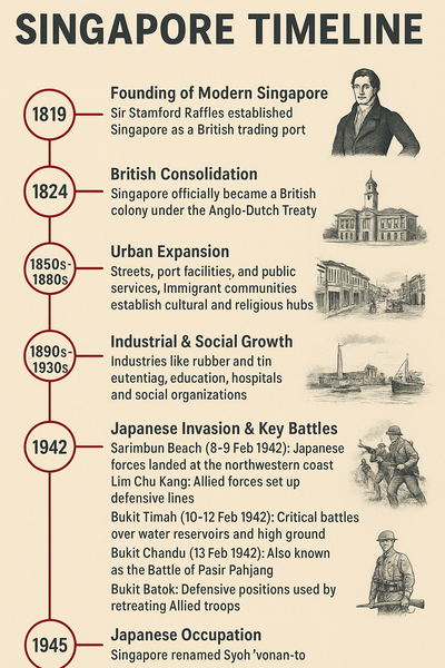 Singapore 1819–1945: From Trading Port to Modern City