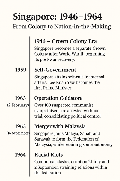 Singapore: 1946–1964 — From Colony to Nation-in-the-Making