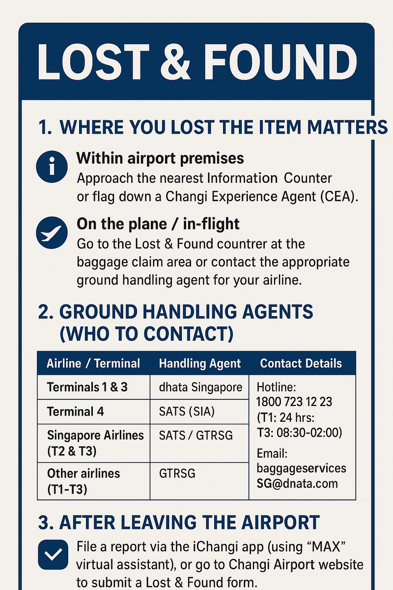 Lost & Found at Changi Airport: What You Should Know