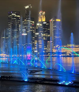 Light and Water Show Spectra in Sentosa