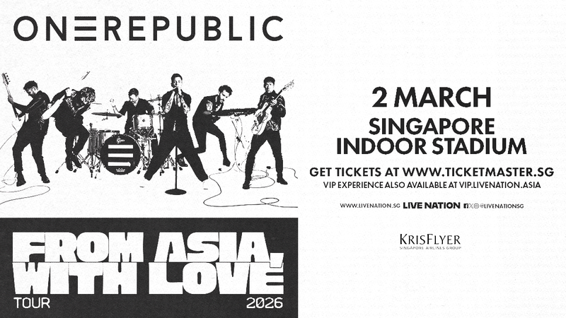 ONEREPUBLIC “FROM ASIA, WITH LOVE” 2026 IN SINGAPORE