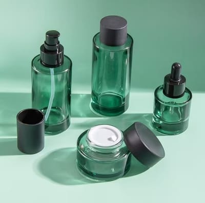 Glass Cosmetic Bottle Set