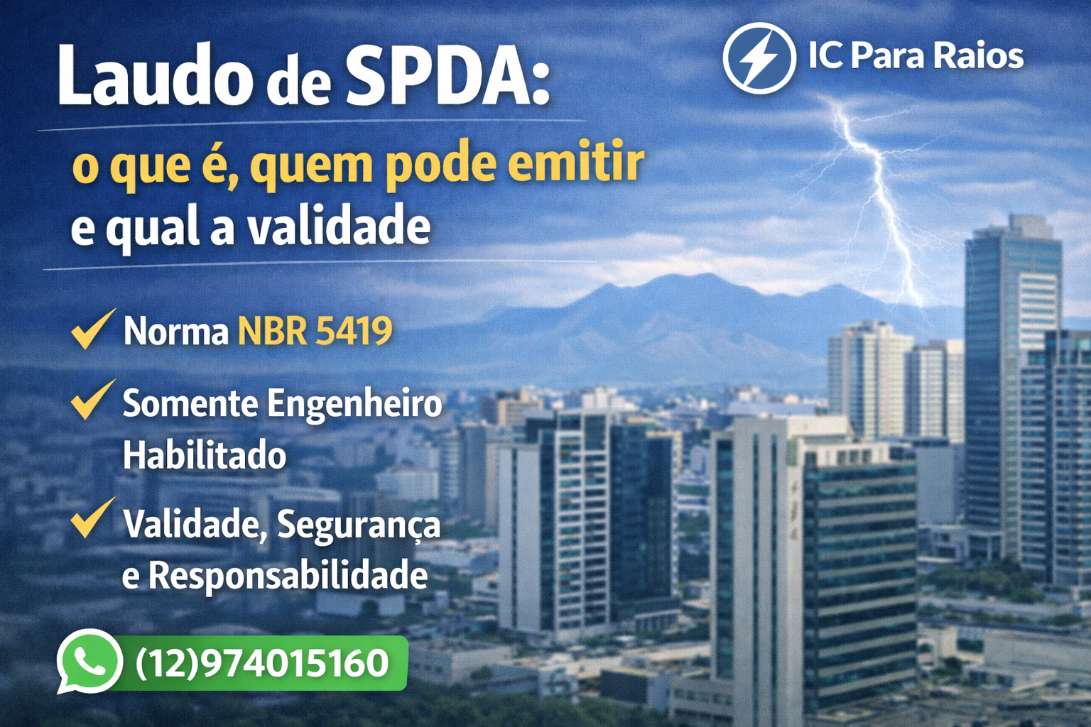 Laudo de SPDA: o que é, quem pode emitir e qual a validade