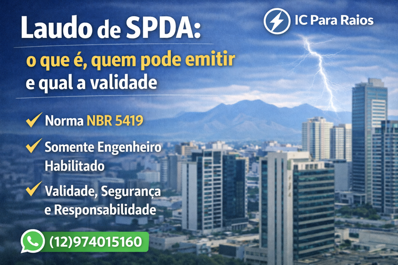 Laudo de SPDA: o que é, quem pode emitir e qual a validade