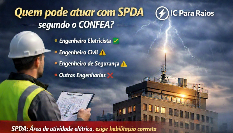 Quem pode atuar com SPDA segundo o CONFEA?