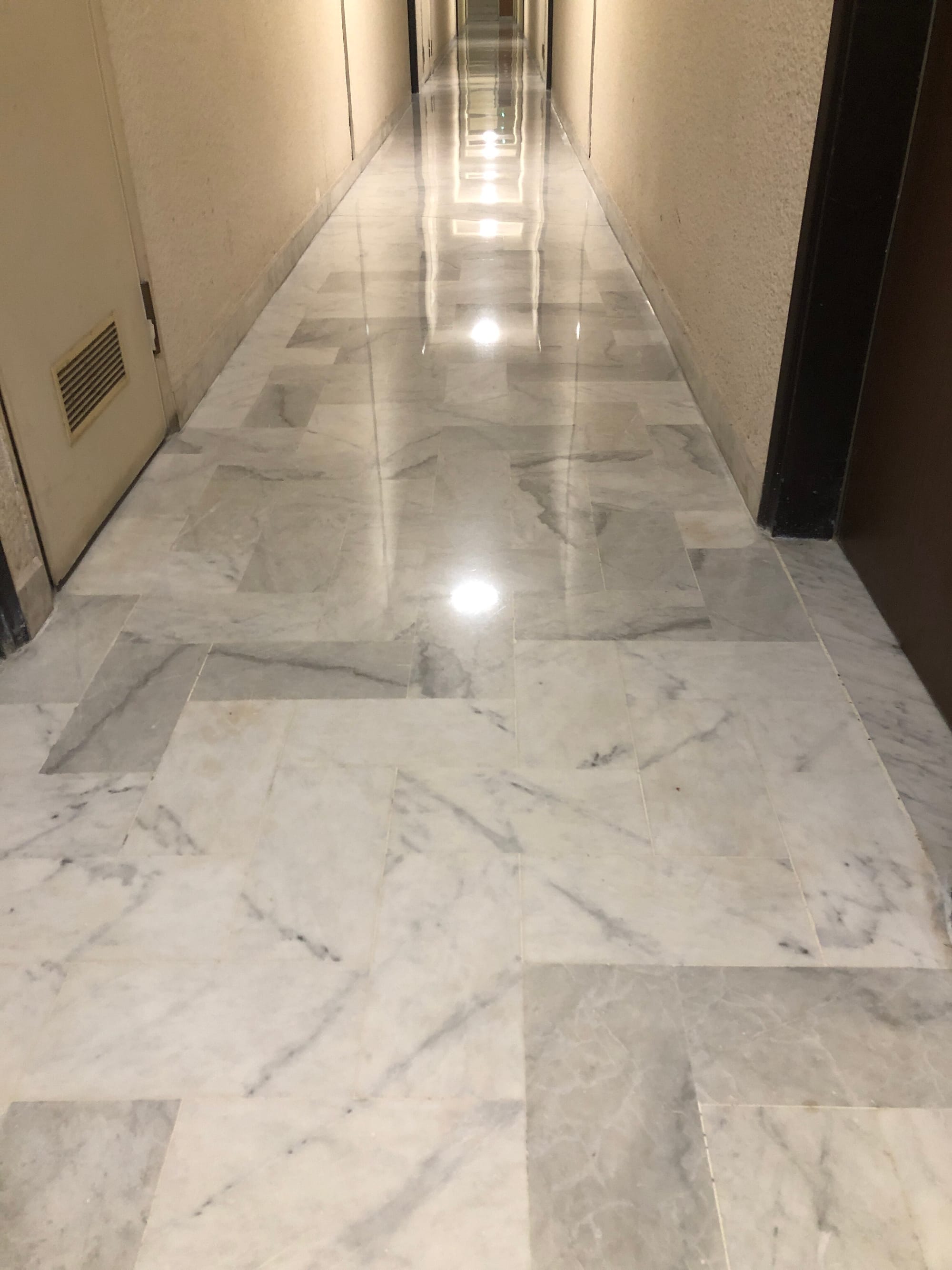 Cristallisation marbre copropriété