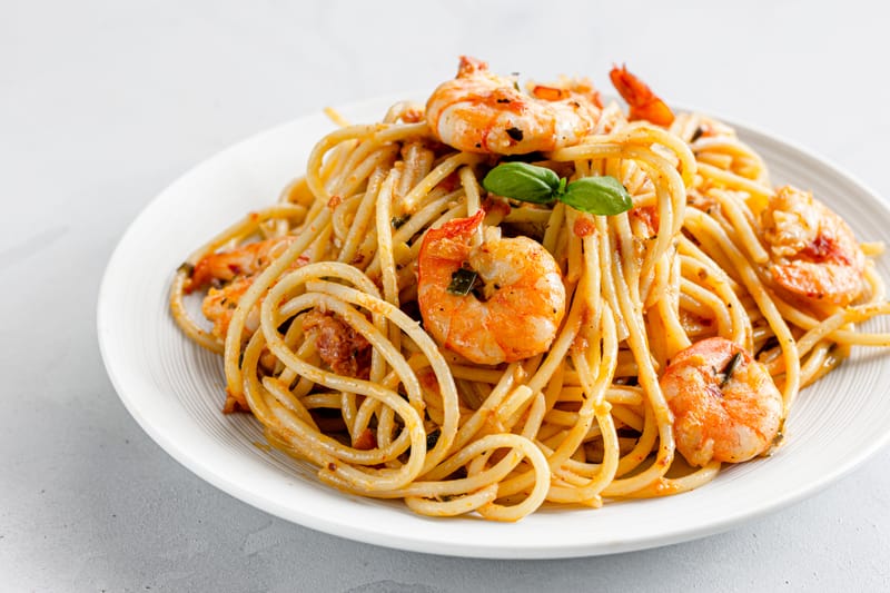 Linguine aux scampis