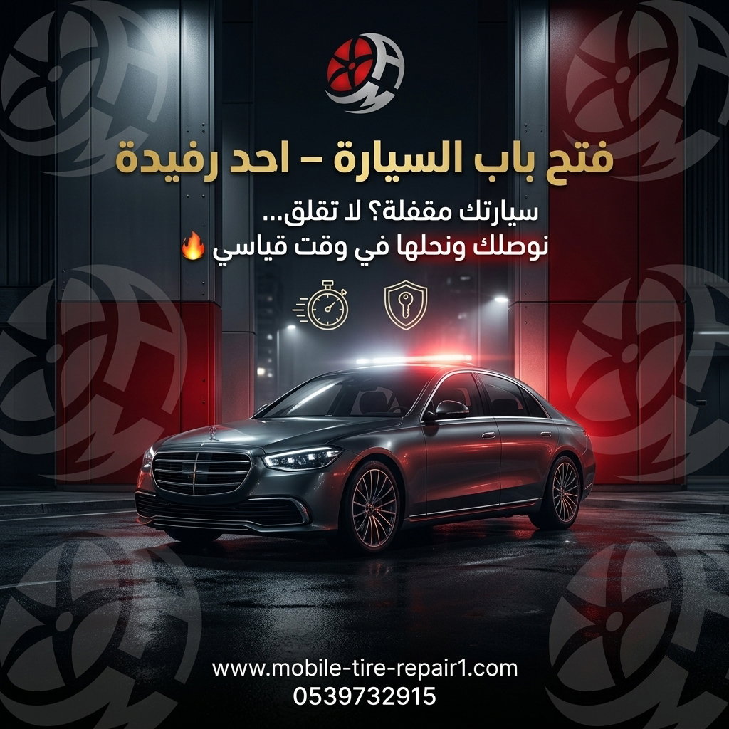 فتح باب السيارة أحد رفيدة 24 ساعة | خدمة طوارئ سريعة وآمنة