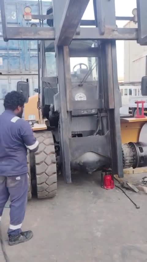 تغير كفرات رافعه شوكية في الجبيل 