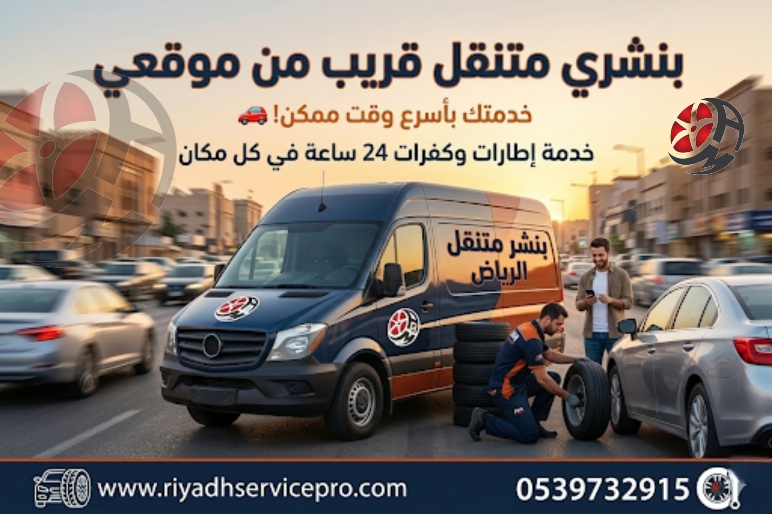 بنشري متنقل قريب من موقعي 