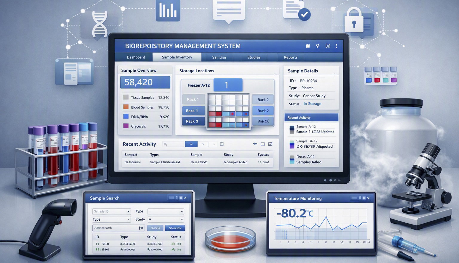 Complete control of your Biorepository/Biobank