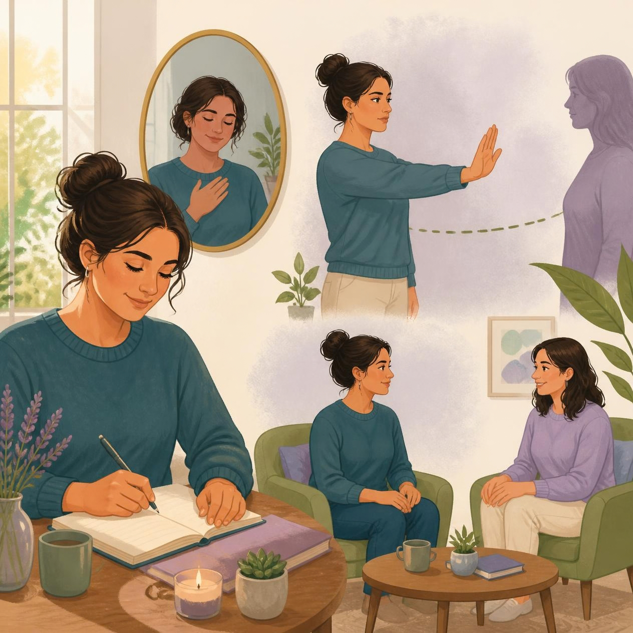 Ejercicios de Terapia Cognitivo Conductual para autoestima, límites y relaciones saludables