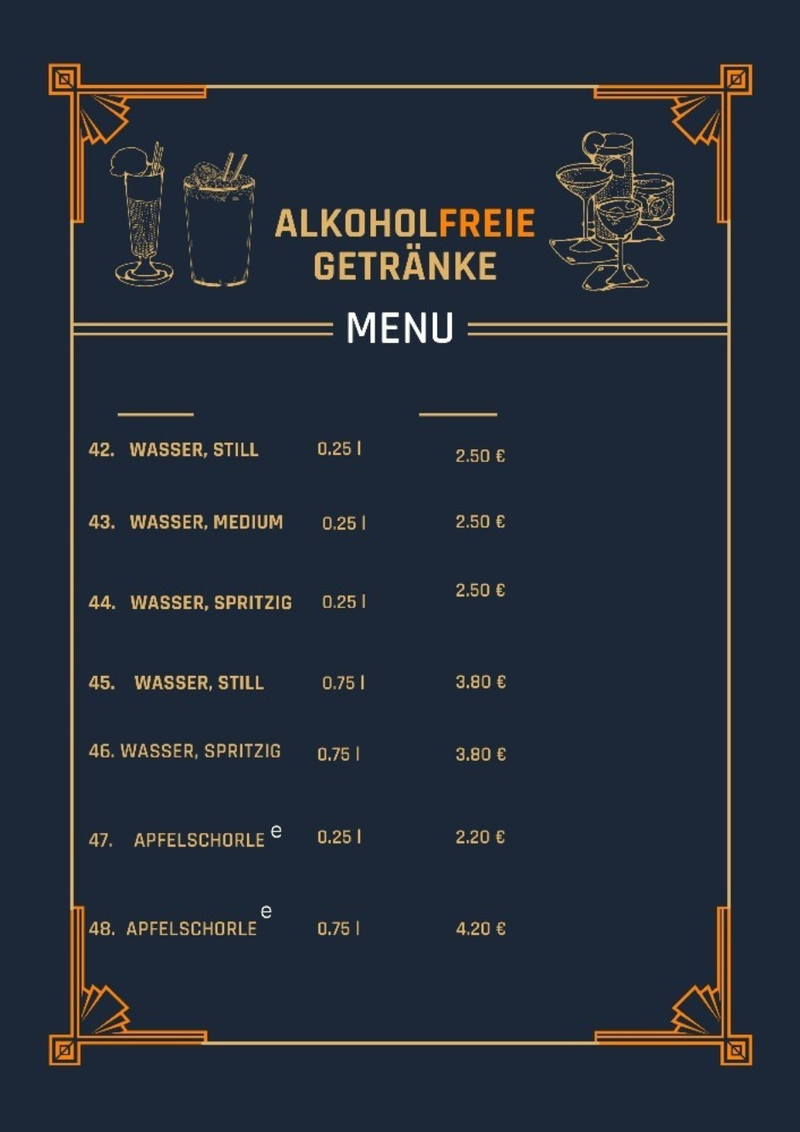 ALKOHOLFREIE GETRANKE