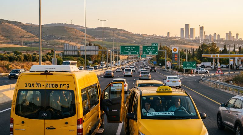 מונית מקריית שמונה לתל אביב – נסיעה פרטית 24 שעות