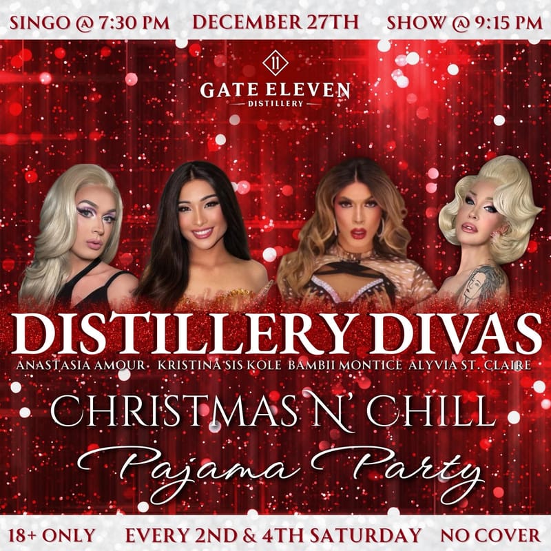 DISTILLERY DIVAS Christmas N' Chill Pajama Party