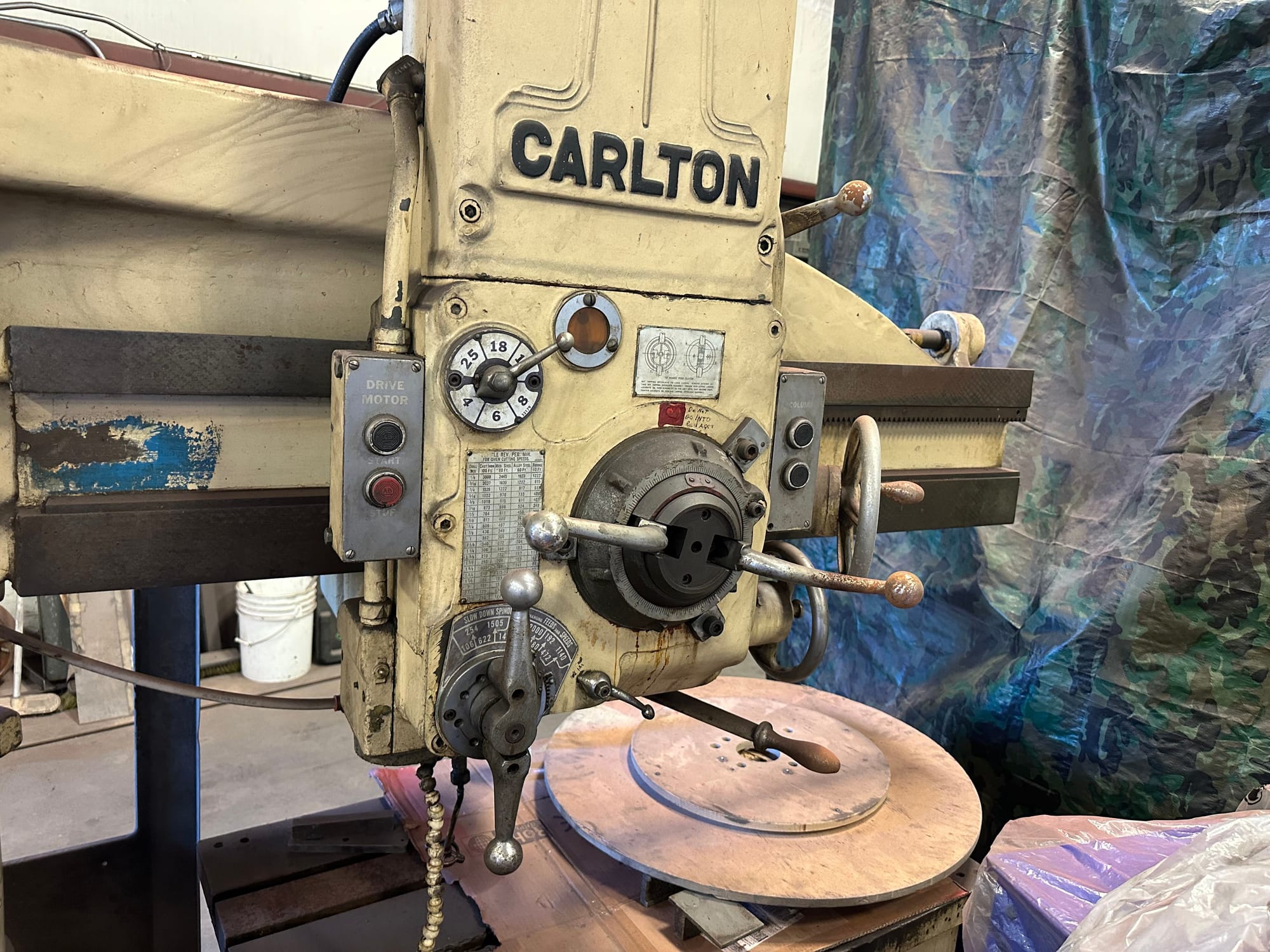 CARLTON RADIAL ARM DRILL