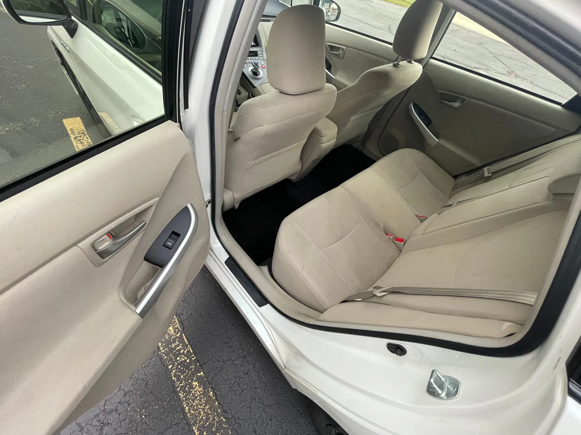Back seating and door