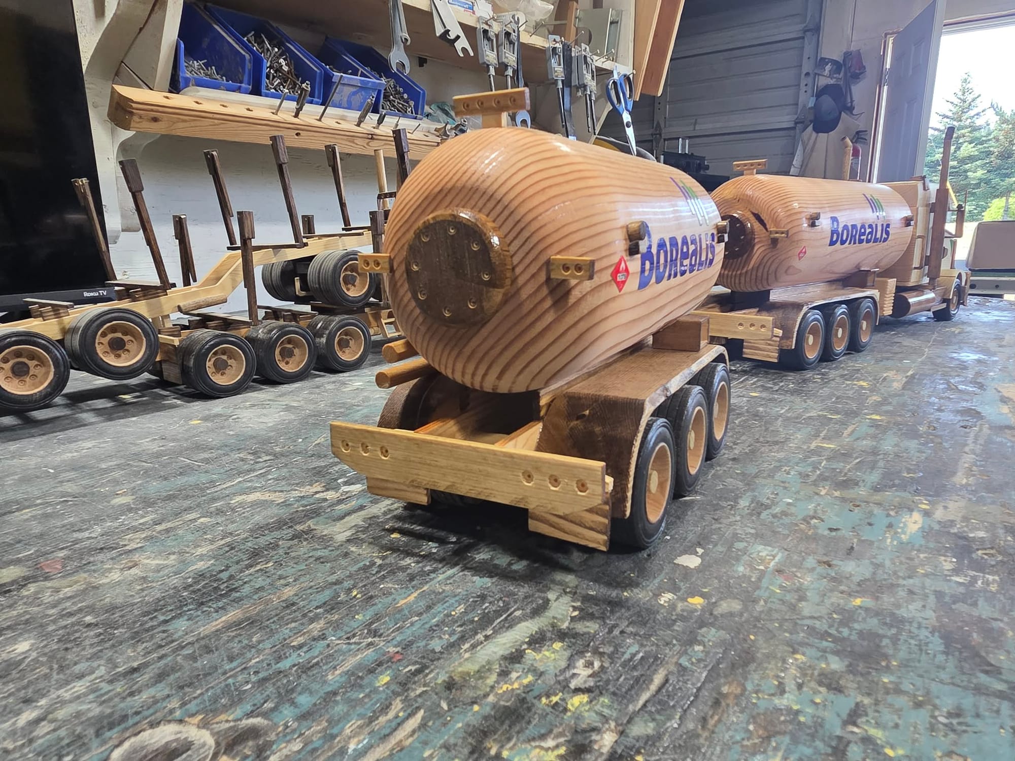 Borealis LPG delivery bobtail with tri-axle pup tank trailer
