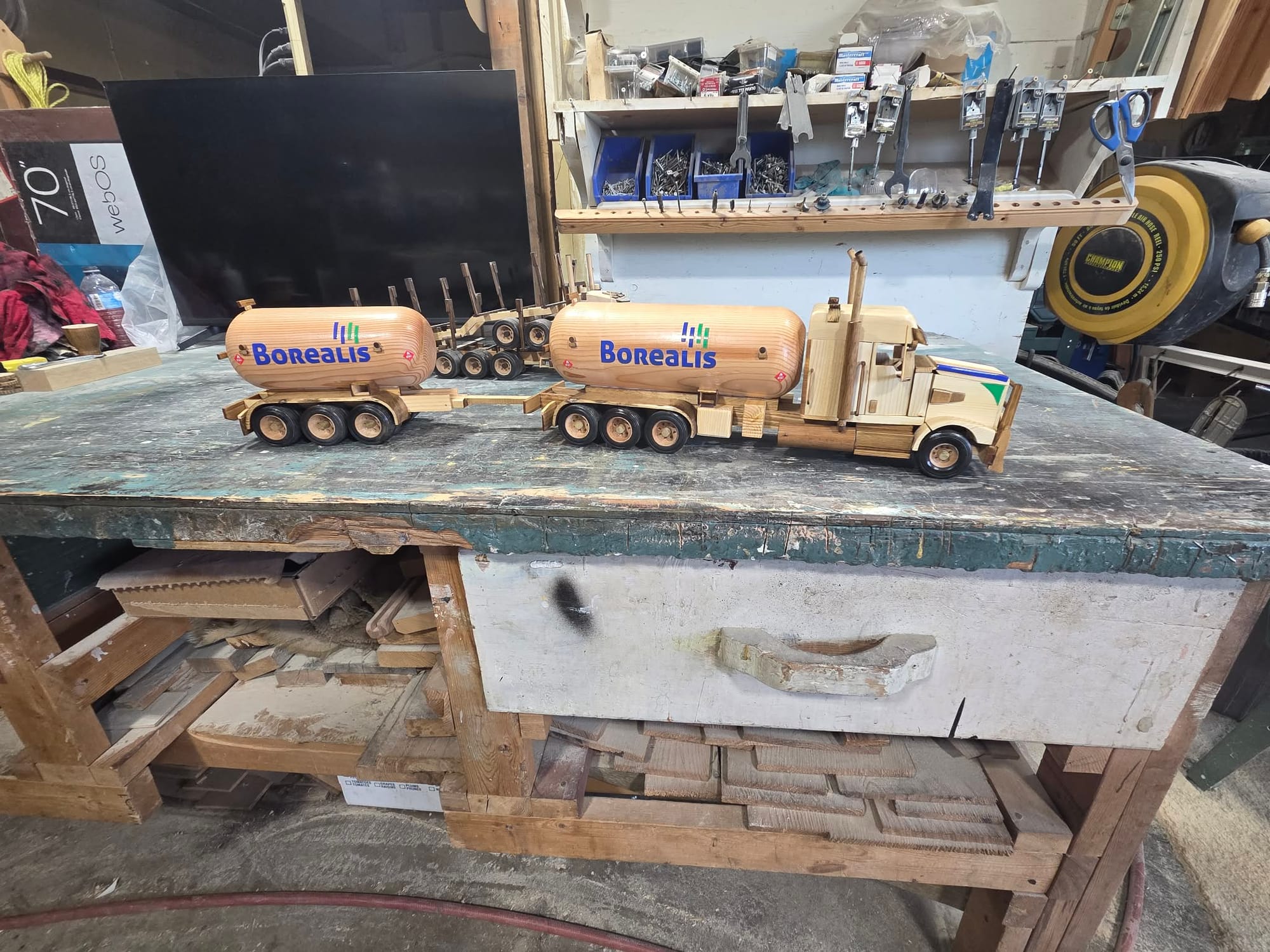 Borealis LPG delivery bobtail with tri-axle pup tank trailer