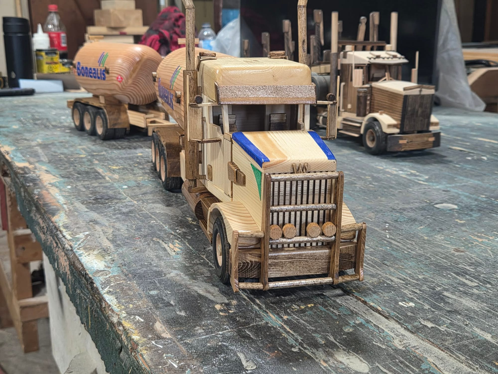 Borealis LPG delivery bobtail with tri-axle pup tank trailer
