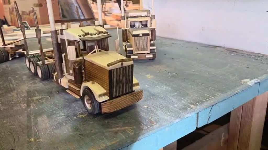 A Kenworth logging truck