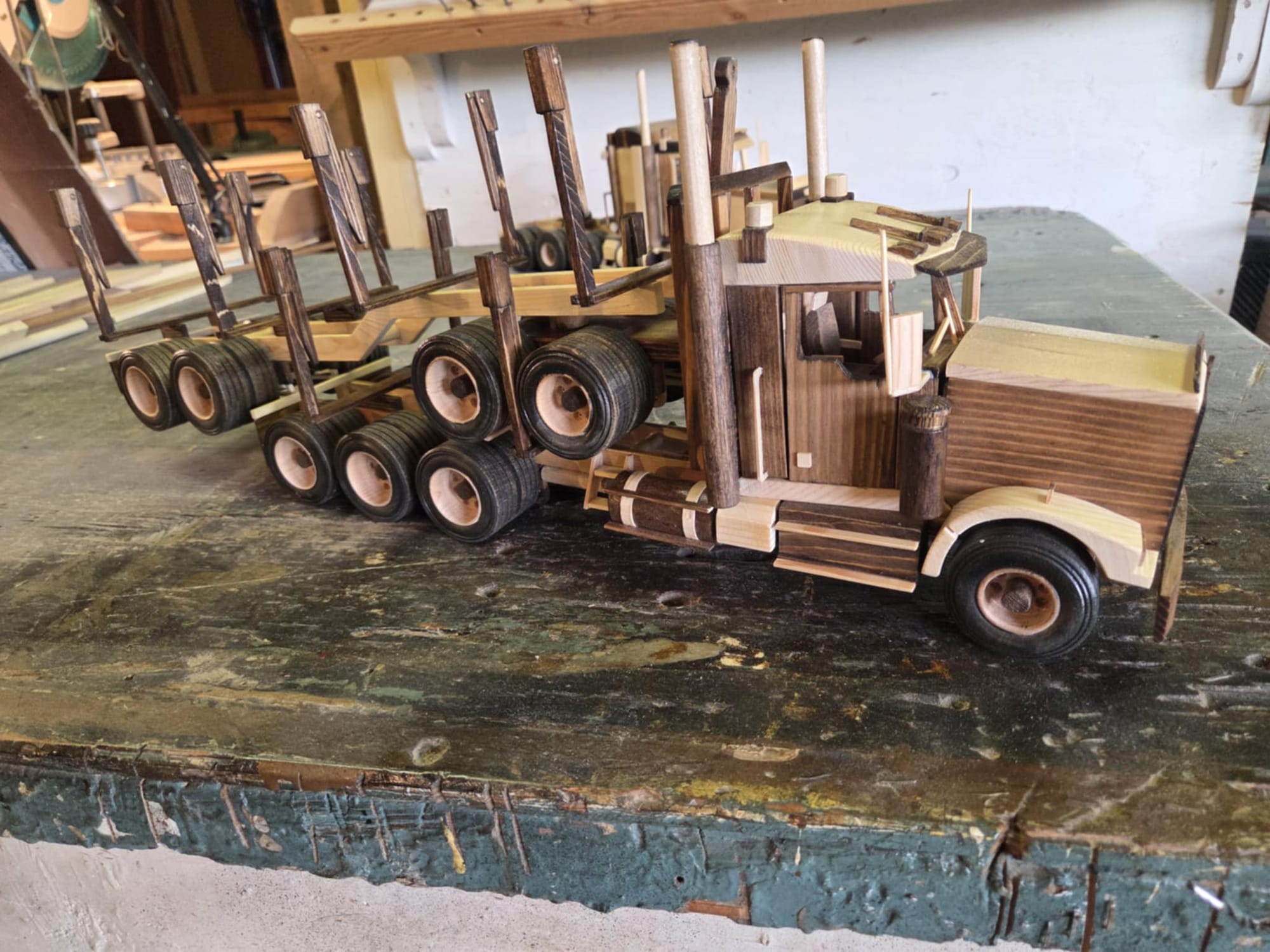 A Kenworth logging truck
