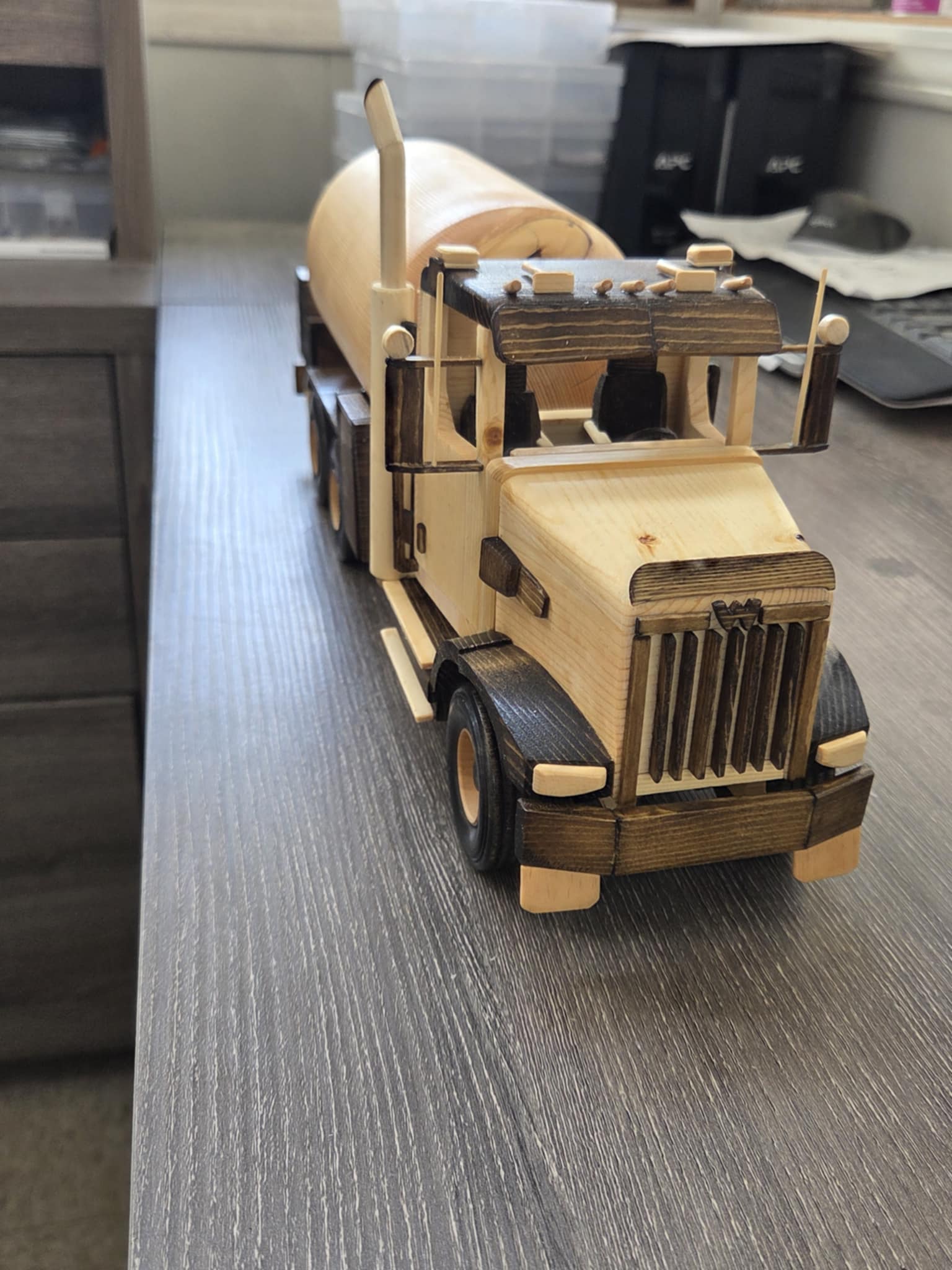 Propane delivery truck