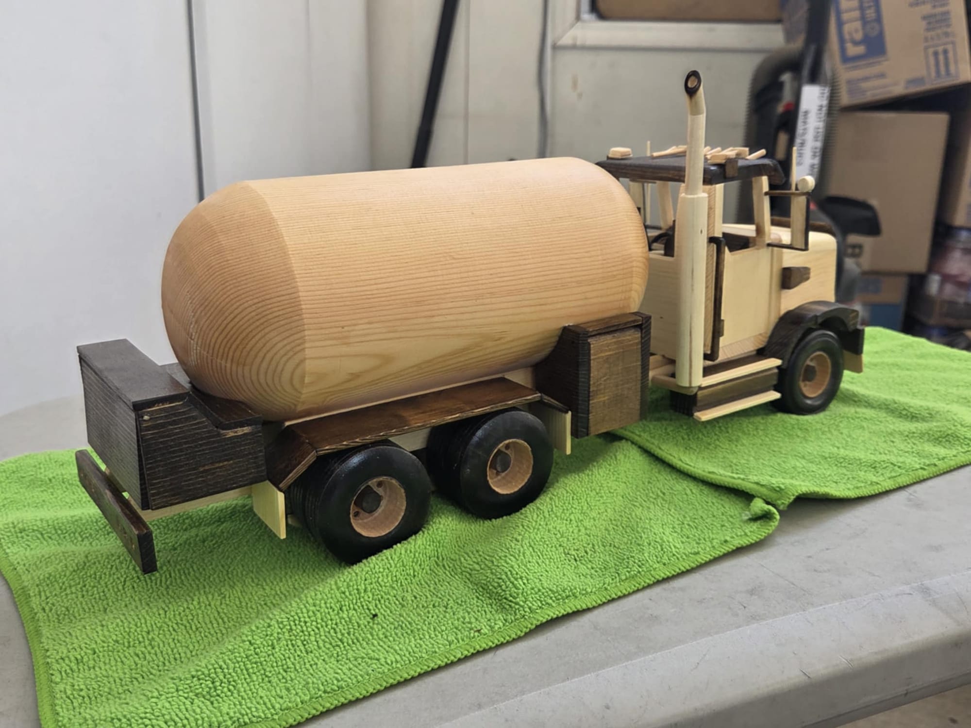 Propane delivery truck