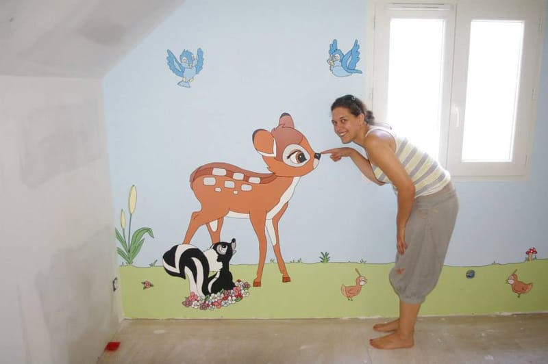 peintures murale pour enfants