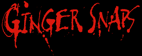 The words "Ginger Snaps" in blood-like font.