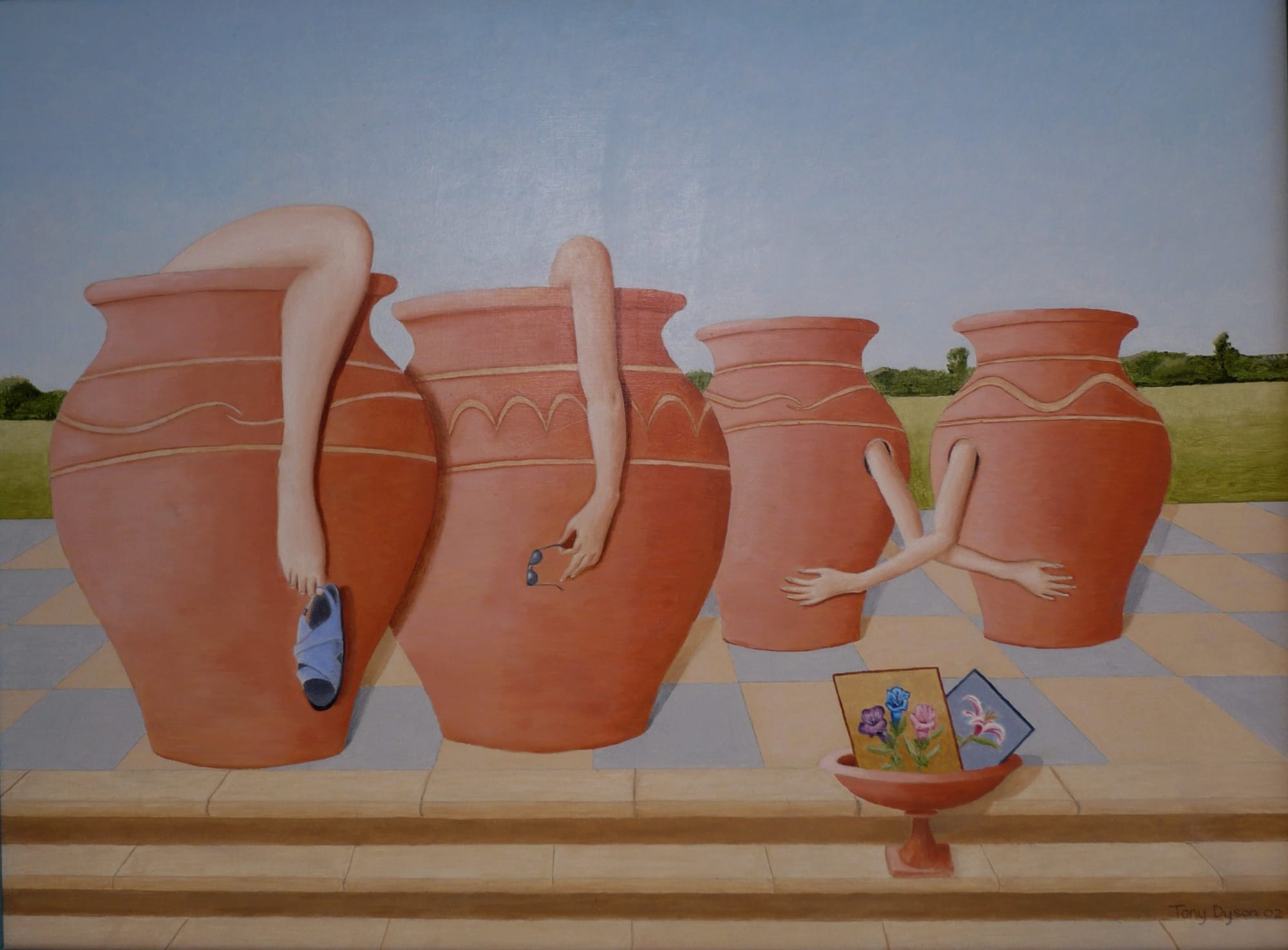 The terracotta garden party by Tony Dyson