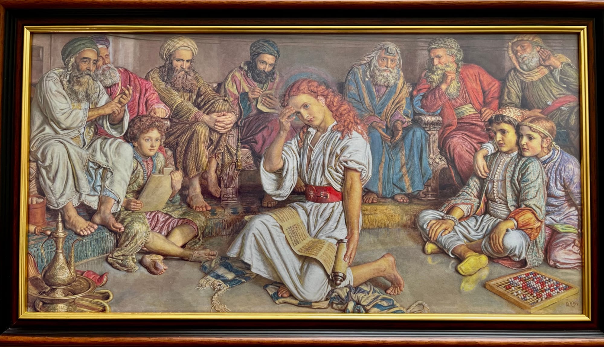 Christ Among The consultants by William Holman Hunt