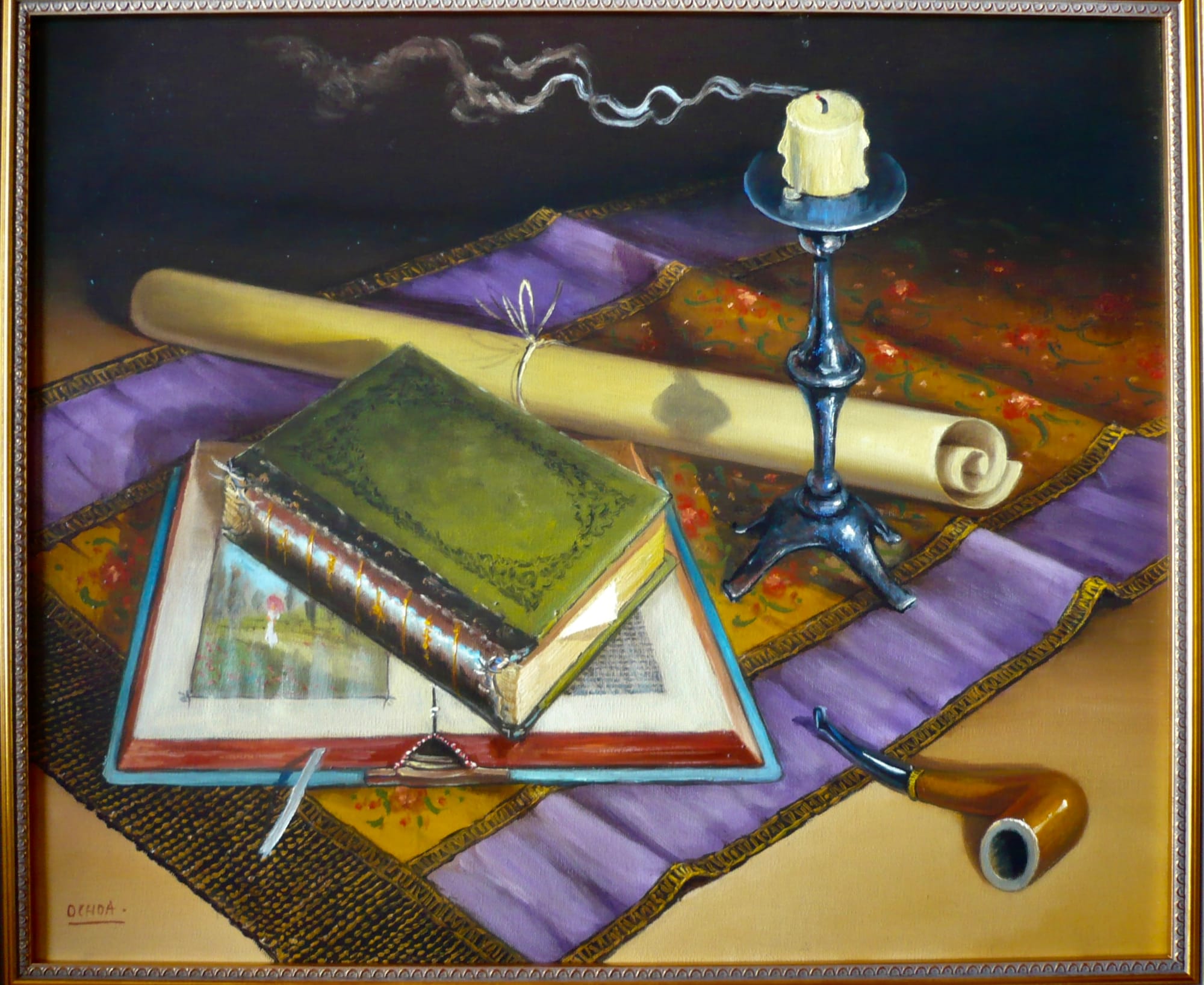 The Scholar's Repose by Enrique Ochoa