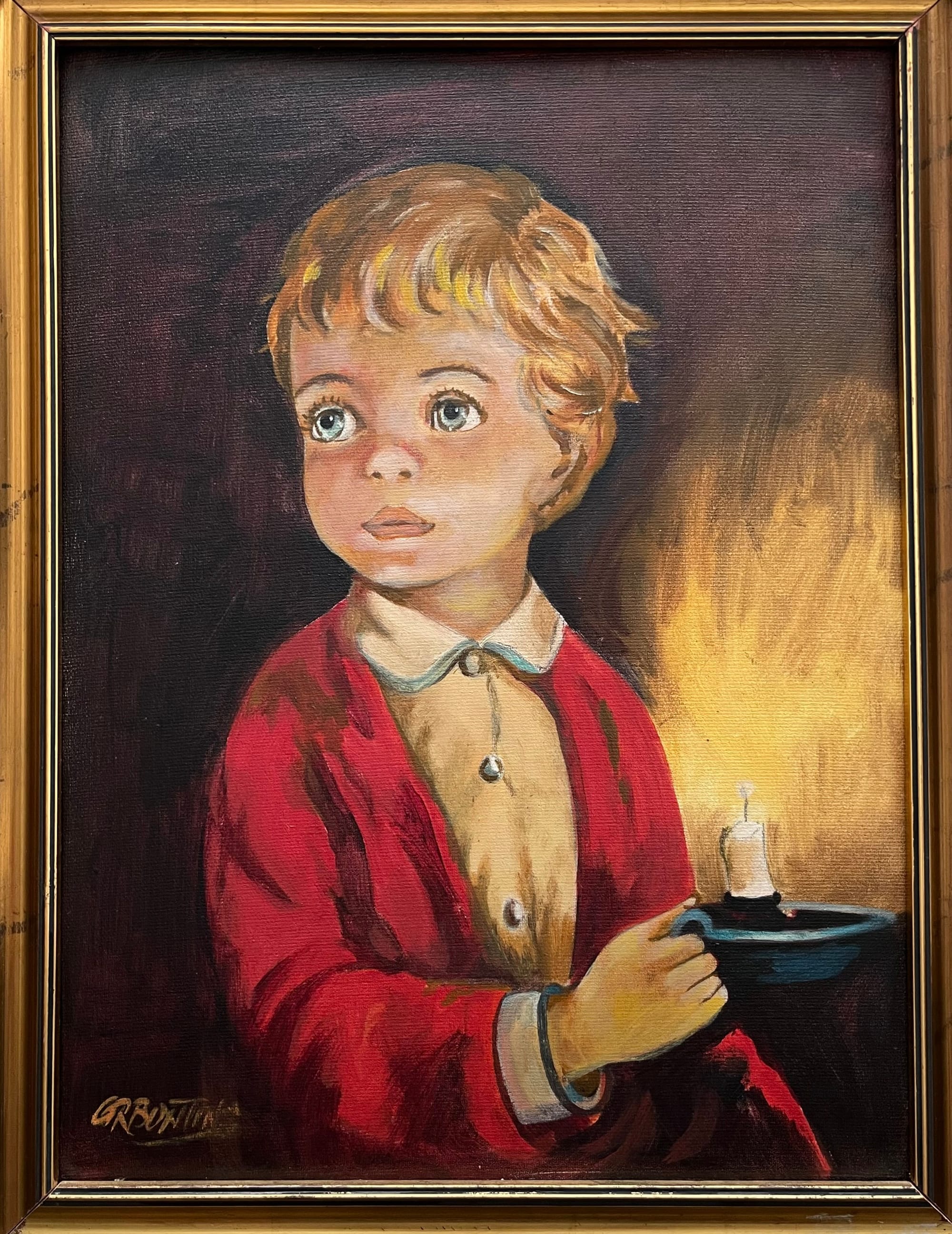 Boy with a Candle by G R Bunting