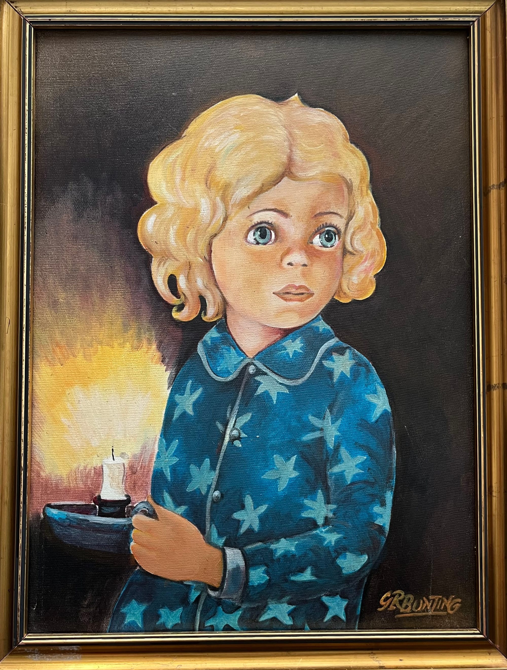 Girl with a Candle by G R Bunting