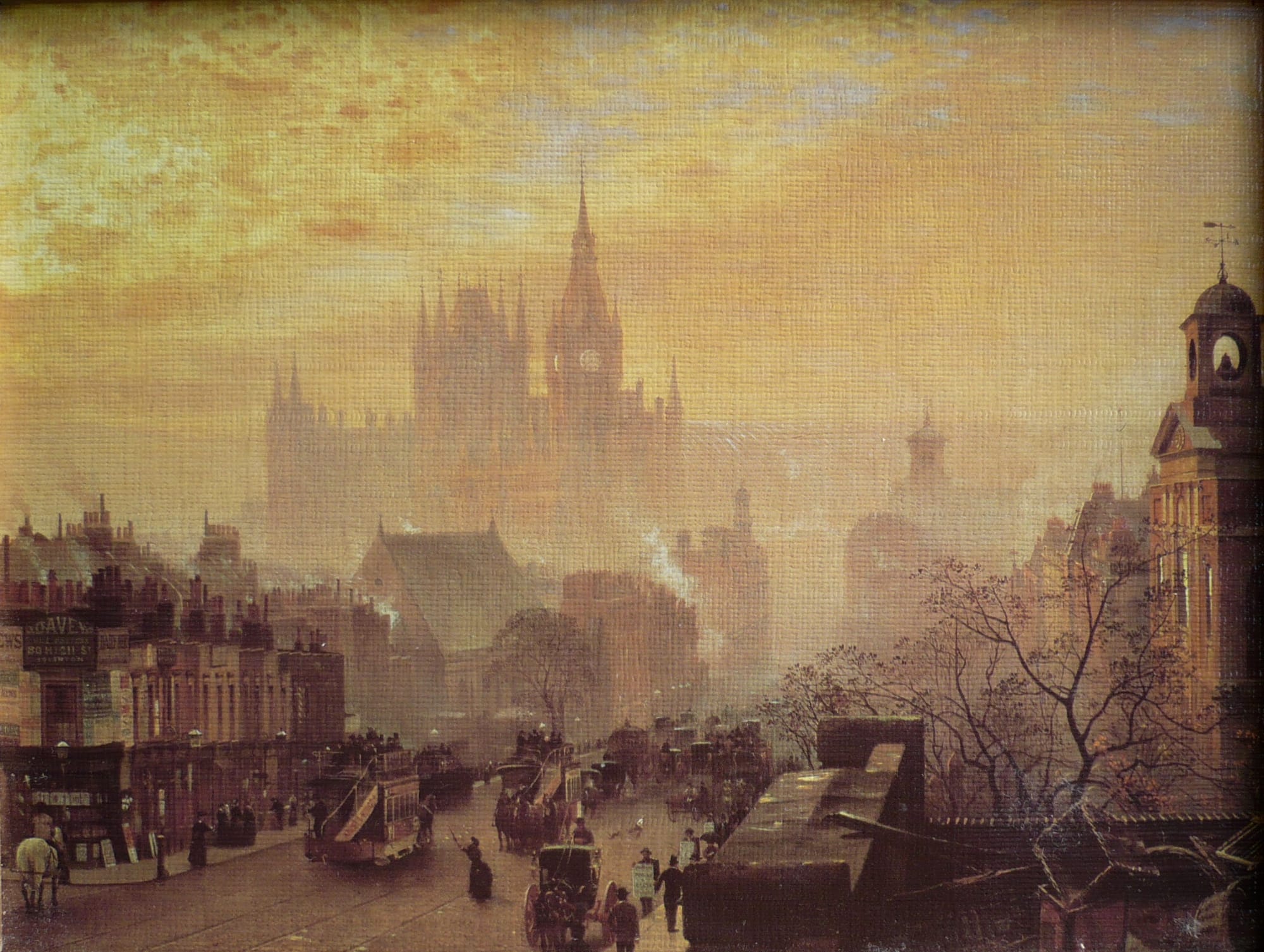 London Sunset over Pentonville by John O'Connor