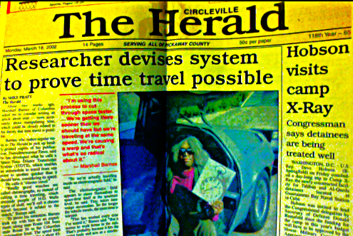 Time machine developments in action...