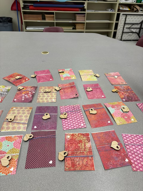 The Grade 4, 5 and 6 RI students made Valentine's for our friends in Extendicare.