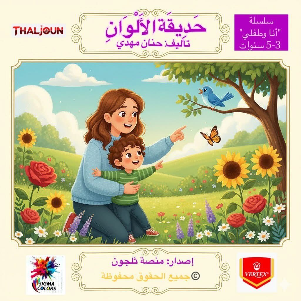 سلسلة أنا وطفلي | حَدِيقَةُ الأَلْوَان | تأليف: حنان مهدي