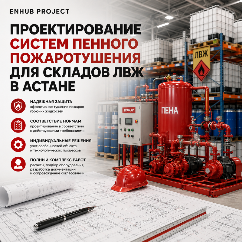 ПРОЕКТИРОВАНИЕ ПЕННОГО АУП/АПТ (ЛВЖ и ГСМ)