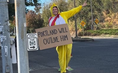 Cory Spears aka The Strangest Angel Popping Up in Portland, Oregon with his boldest and powerful speech to date.