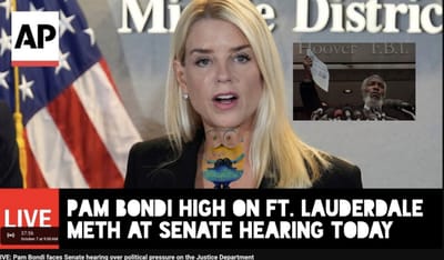 Cory Spears, The Strangest Angel, Unleashes a Masterclass in D.C., Redefining Public Accountability With a Speaker Opposite Every Government Building that played : " Pam Bondi Ya Fucking Ignant "