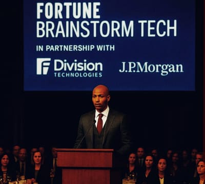 Vanishing Visionary: "The Strangest Angel" Materializes, Delivers Earth-Shattering Speech at Fortune 500 Industry Vegas Dinner