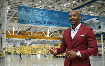Beyond Tomorrow: Cory Spears's "Future from the Future" Leaves Top Aerospace Brass Awe-Struck, Forging Alliances with Airbus & Honeywell