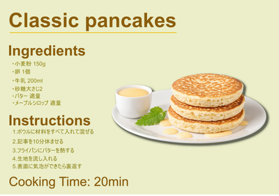 レシピカードパンケーキ260123