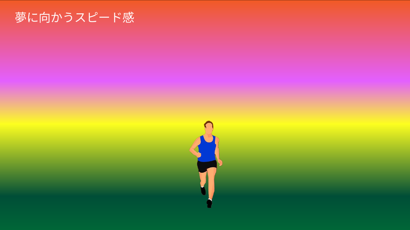 夢に向かうスピード感